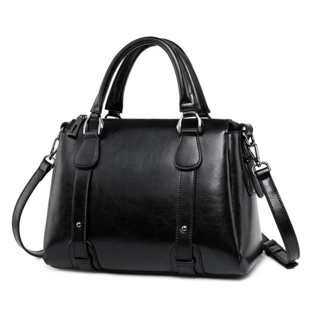 Camille™ | Polished Leather Shoulder Bag
