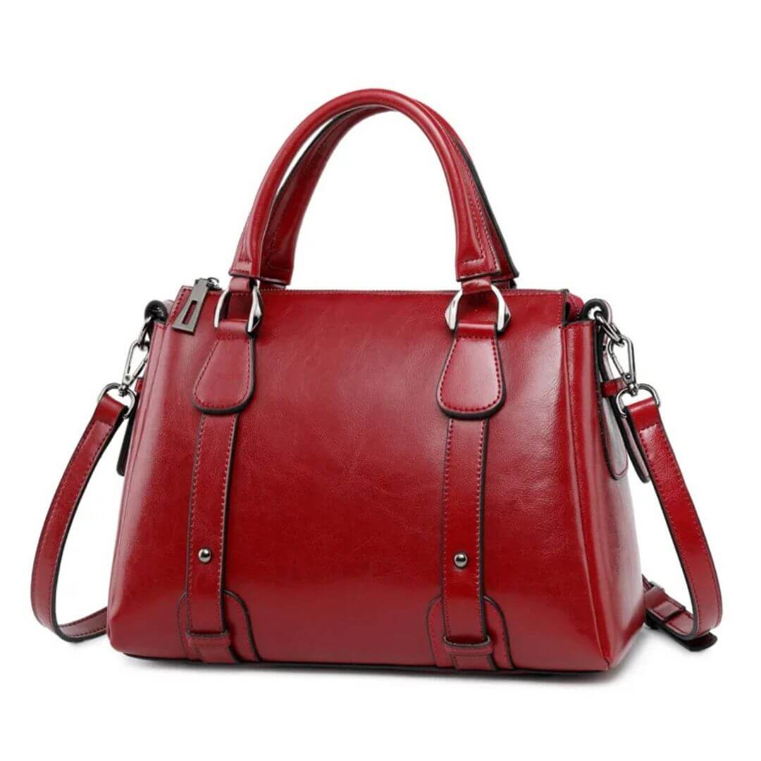 Camille™ | Polished Leather Shoulder Bag