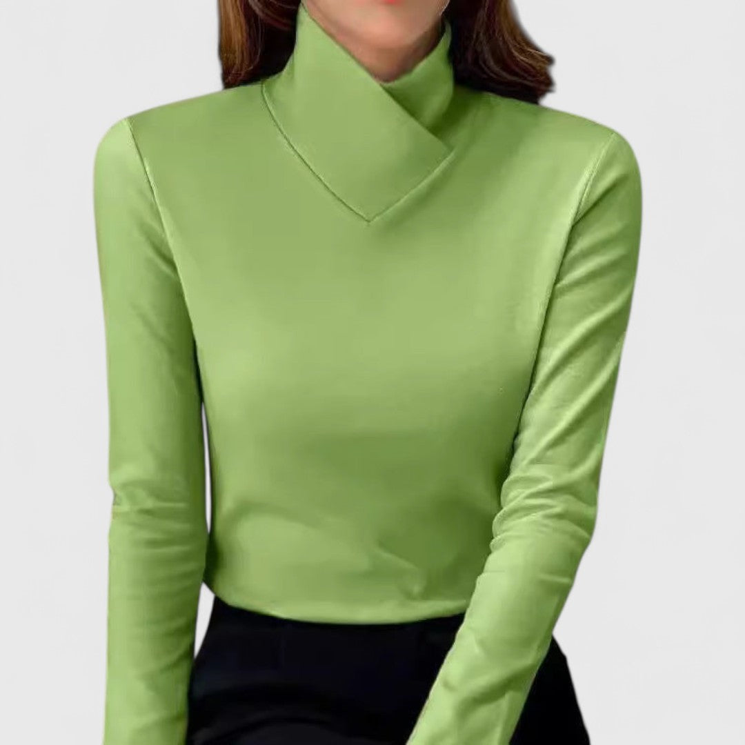 Clair | Elegant Mock-Neck Sweater