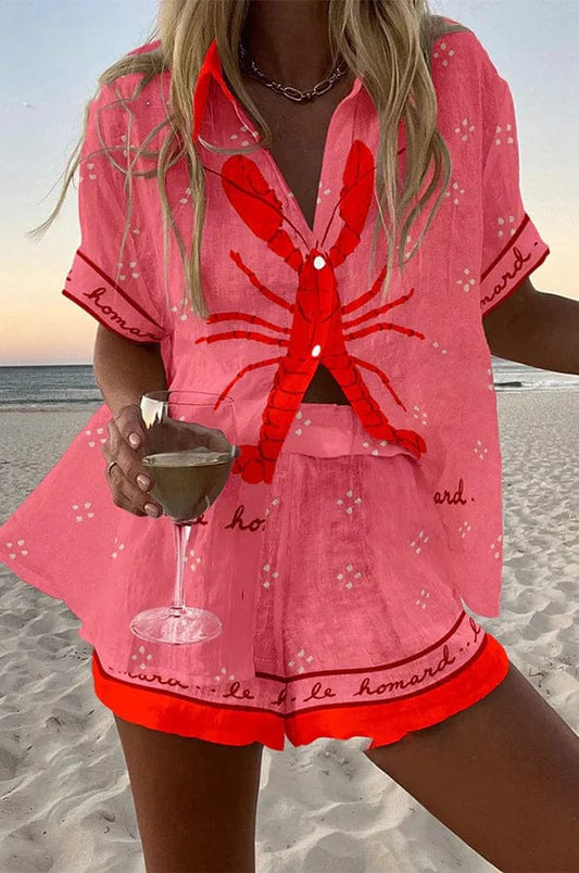 Loretta | Seaside Print Two-Piece Summer Set