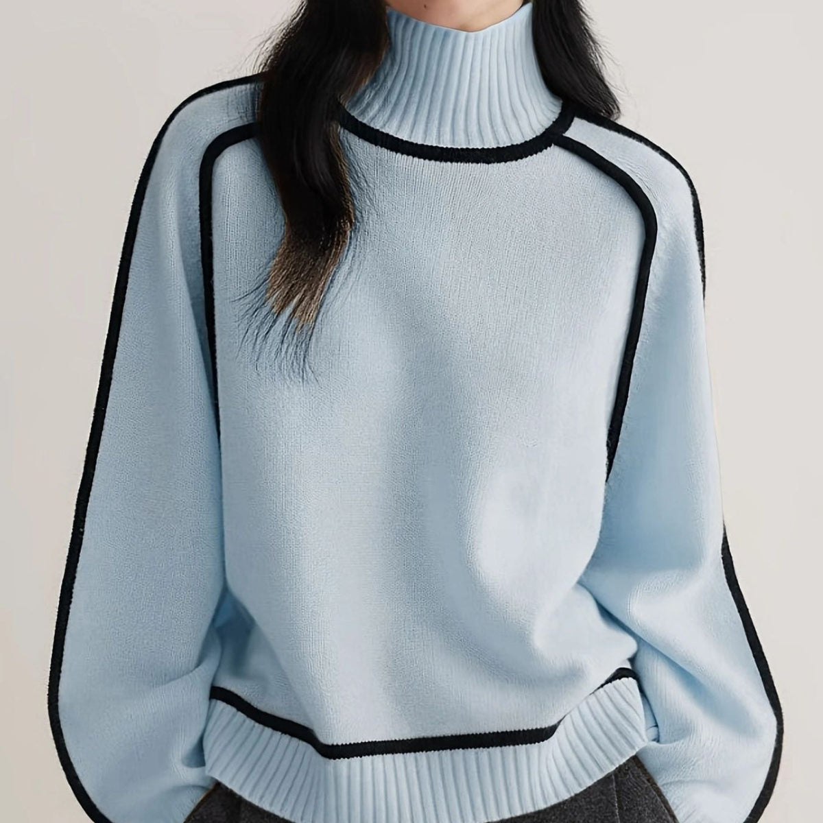 Karin | Ribbed Turtleneck Sweater