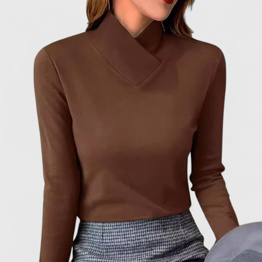 Clair | Elegant Mock-Neck Sweater