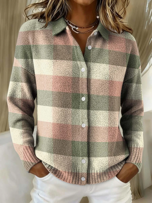Grace | Checkered Cardigan