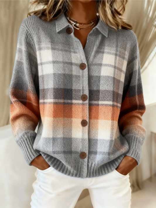 Marlene | Plaid Cardigan
