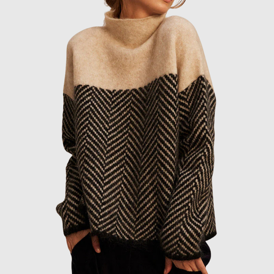 Norah | Cotton Mock-Neck Sweater