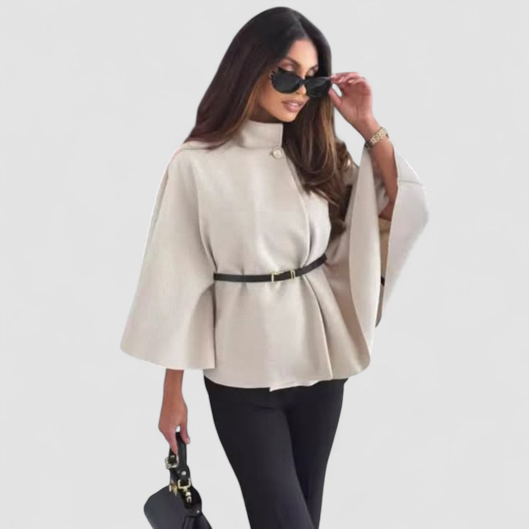 Kelsey | Belted Cape Coat