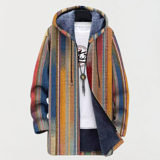 Daphne | Striped Hooded Cardigan