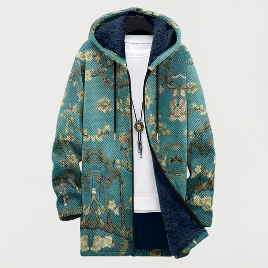 Cordula | Floral-Branch Hooded Cardigan
