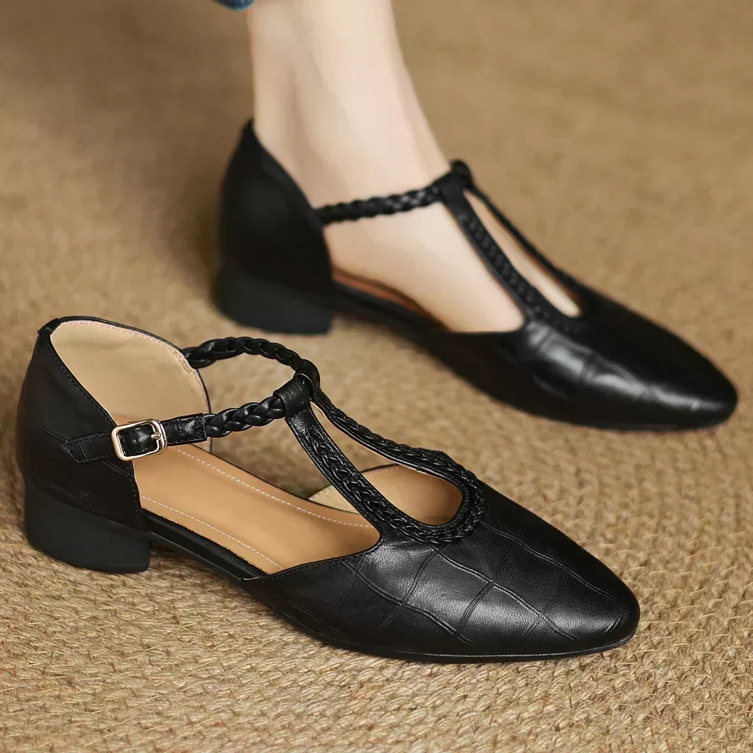 Samantha | Leather Mary Janes