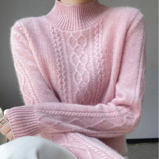 Reinhild | Cable-Knit Turtleneck Sweater