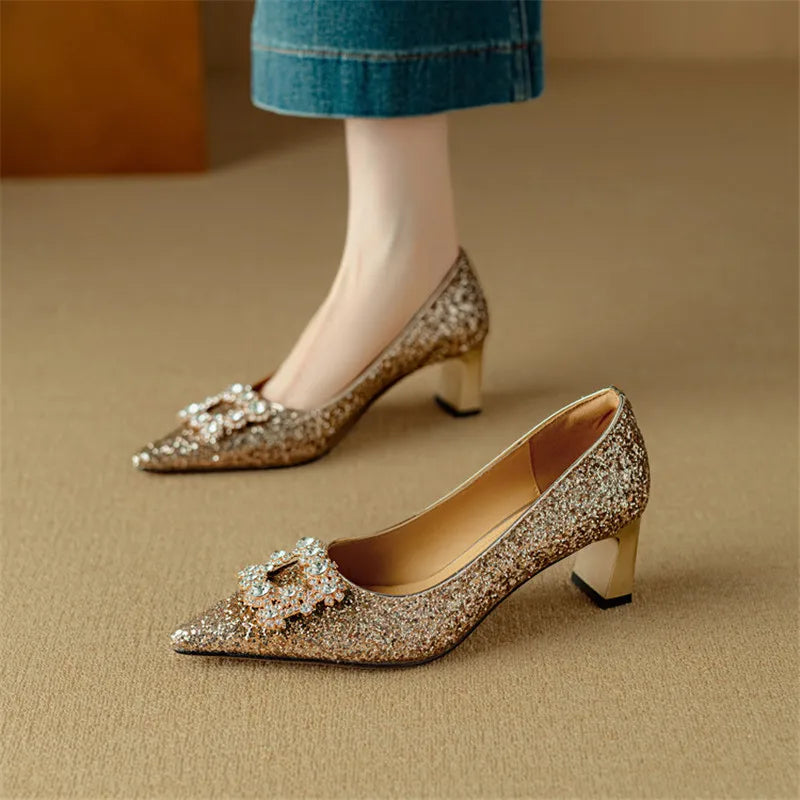 Chloe | Glitter Pumps