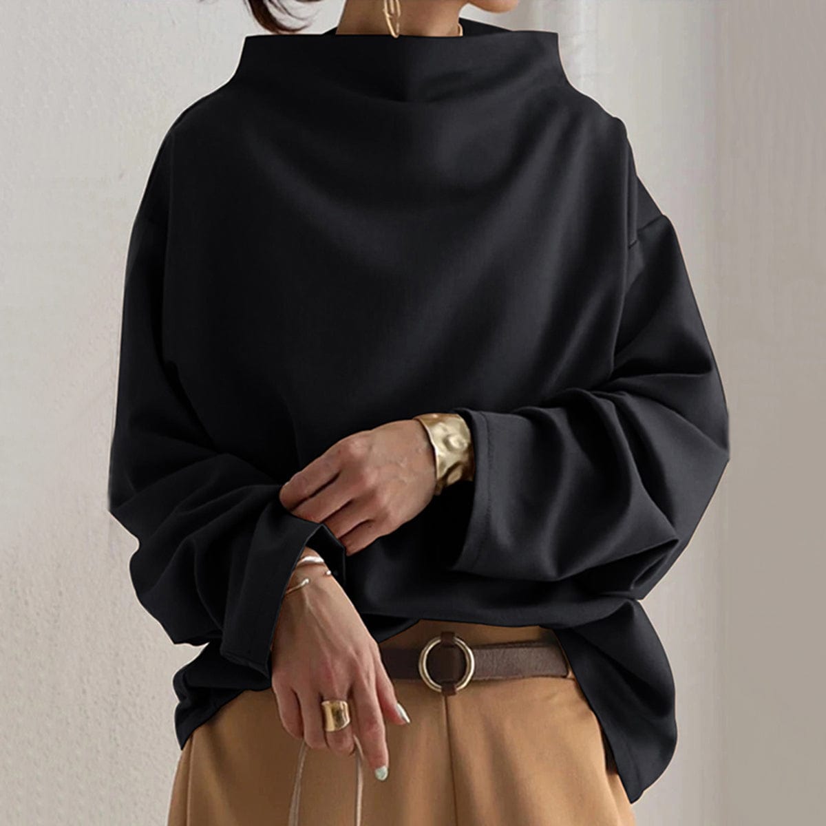 Lisa | Casual Mock-Neck Top