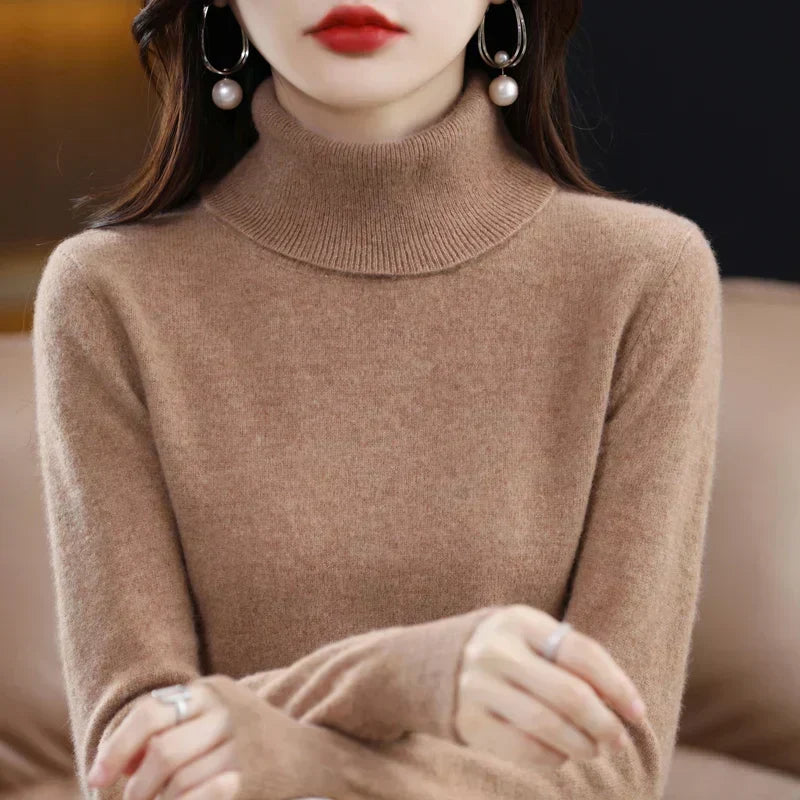 Amara | Cashmere Mock-Neck Sweater