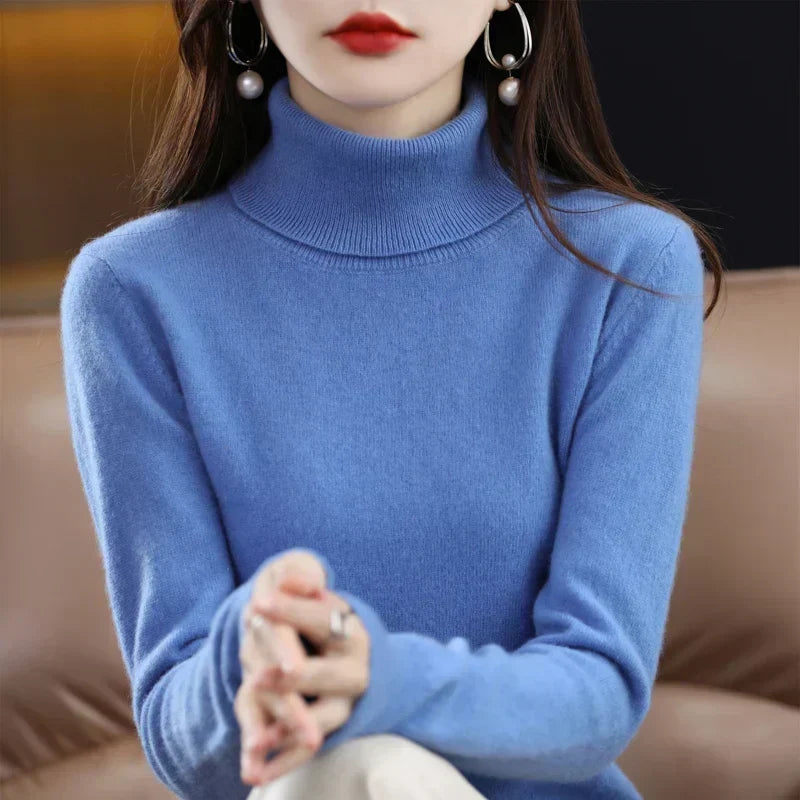 Amara | Cashmere Mock-Neck Sweater