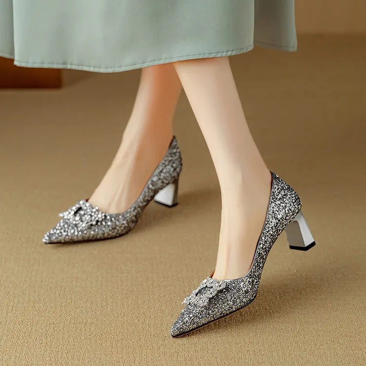 Chloe | Glitter Pumps