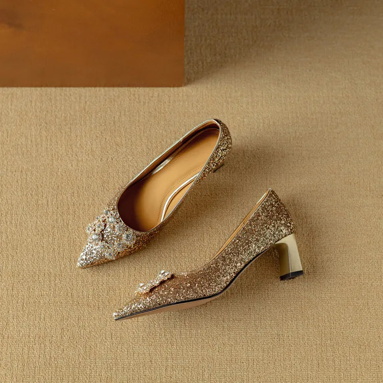 Chloe | Glitter Pumps