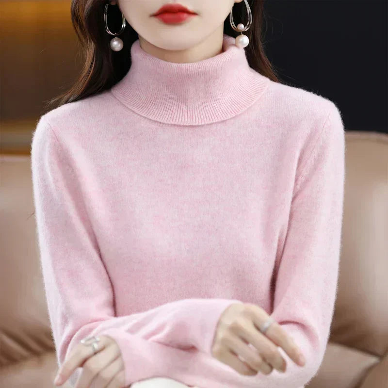 Amara | Cashmere Mock-Neck Sweater