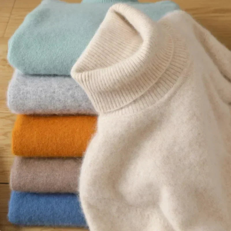 Amara | Cashmere Mock-Neck Sweater