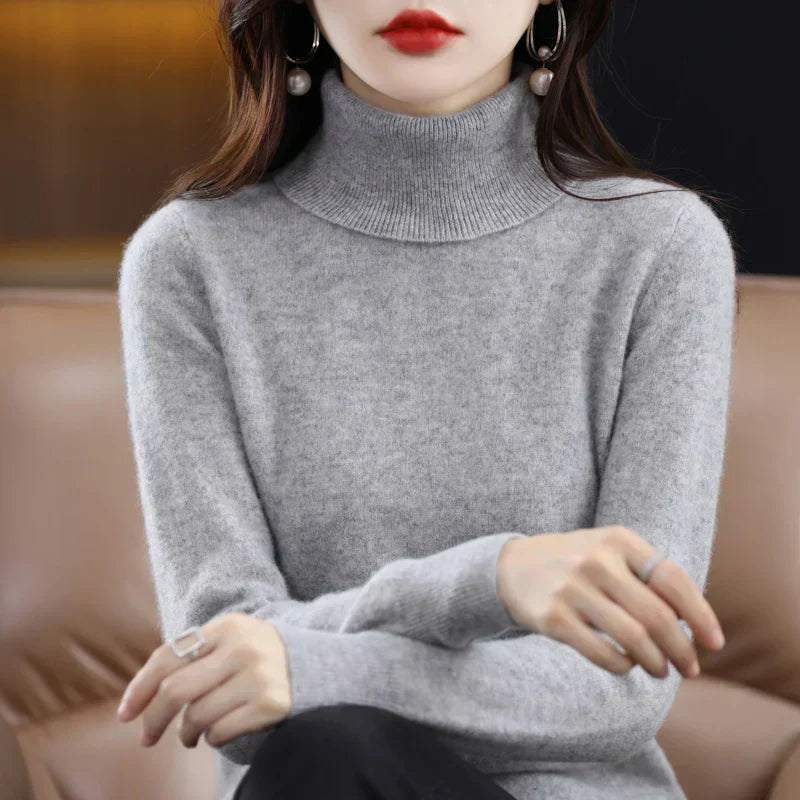Amara | Cashmere Mock-Neck Sweater