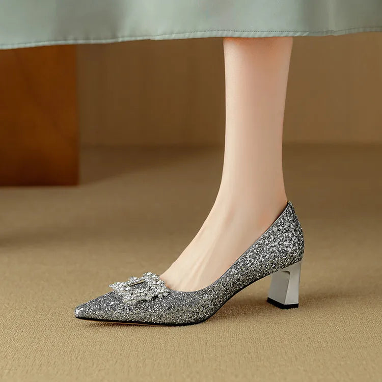 Chloe | Glitter Pumps