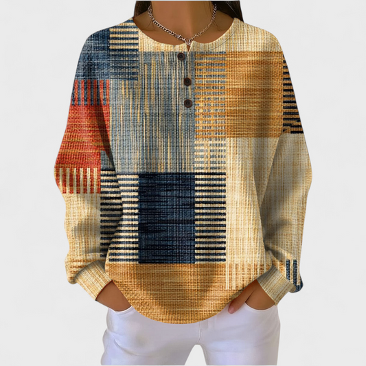 Thea | Colorful Patchwork Sweater