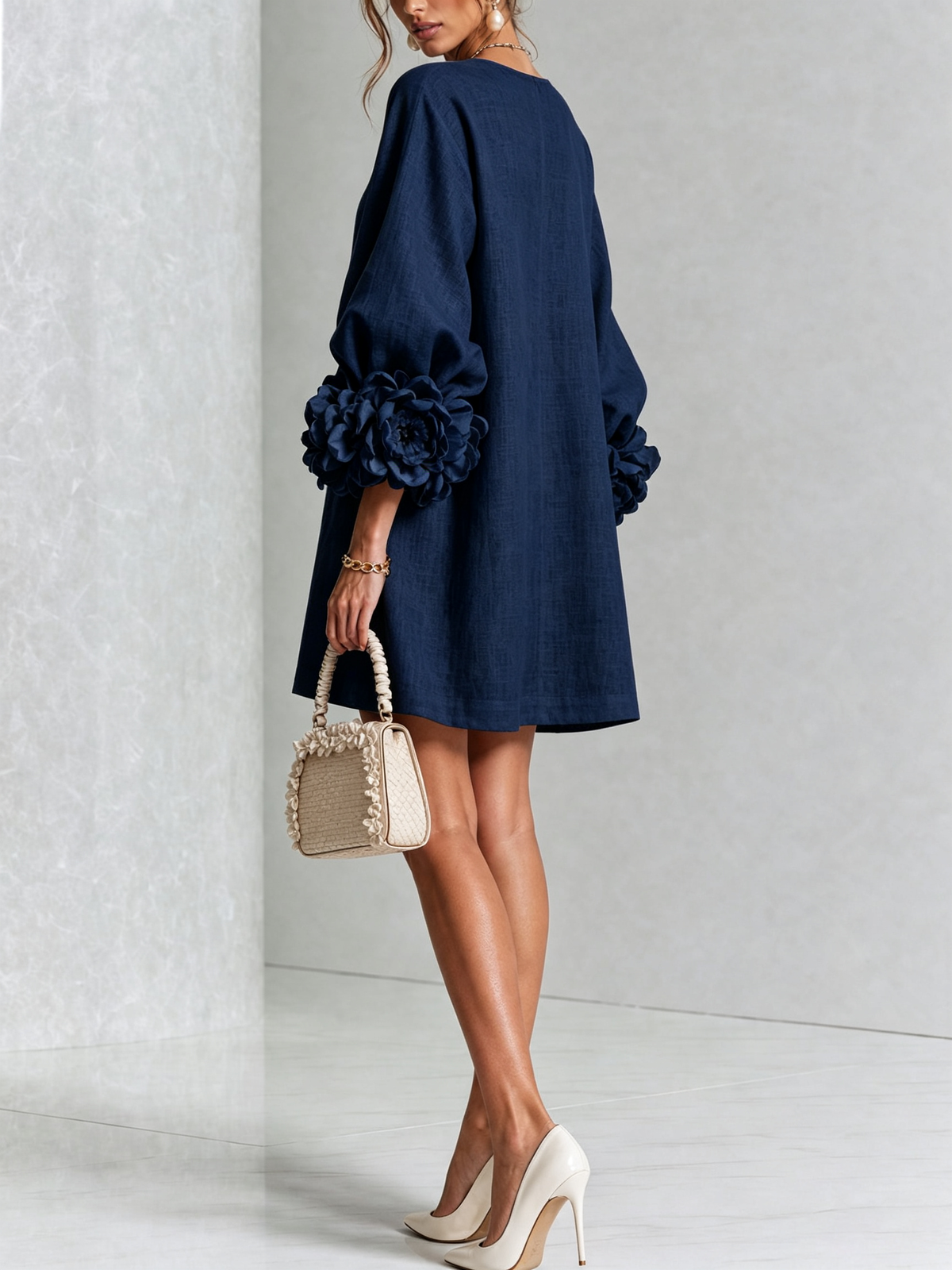 Selena | Floral Button-Down Mini Dress