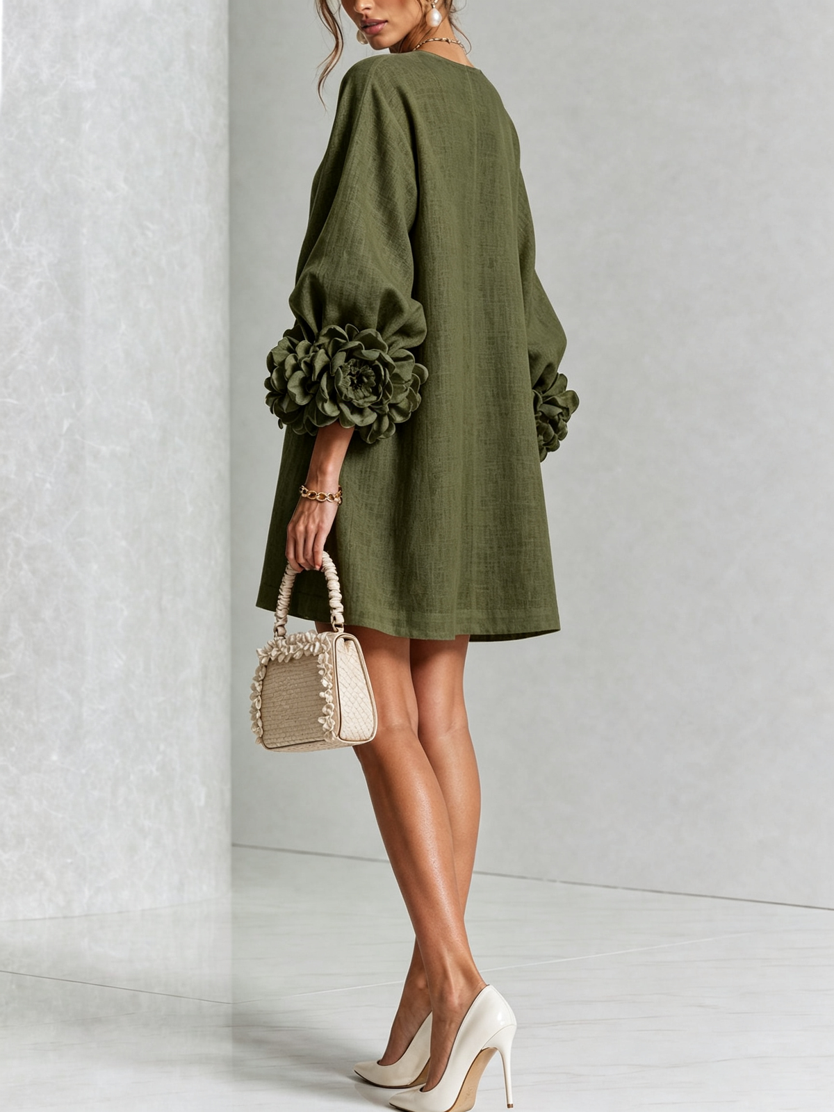 Selena | Floral Button-Down Mini Dress