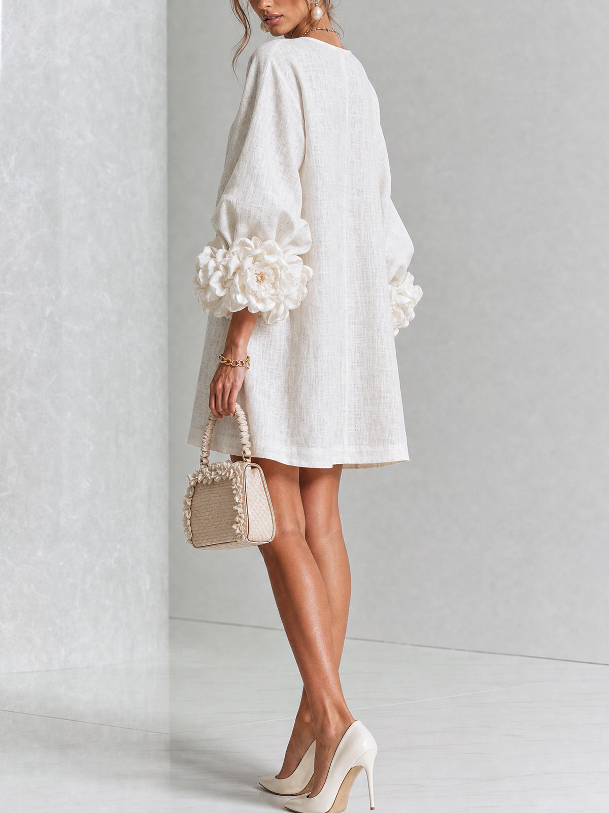 Selena | Floral Button-Down Mini Dress