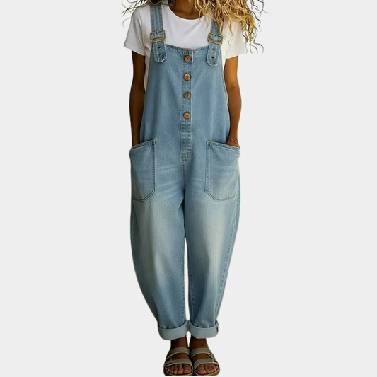 Madison | Vintage Denim-Look Romper