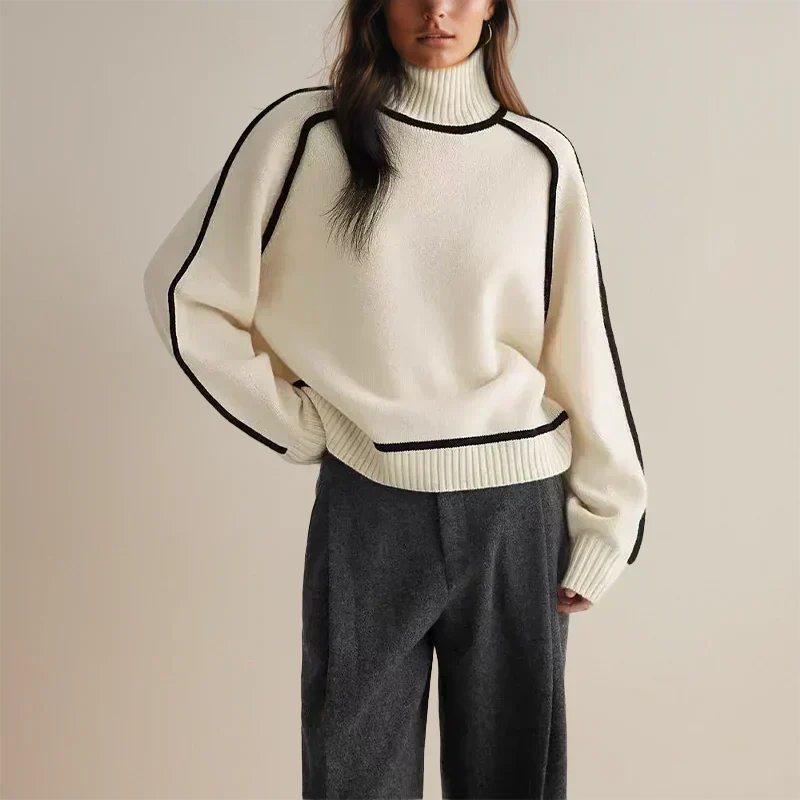 Christel | Cotton-Blend Turtleneck Sweater