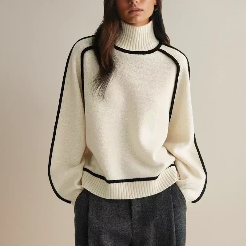 Christel | Cotton-Blend Turtleneck Sweater