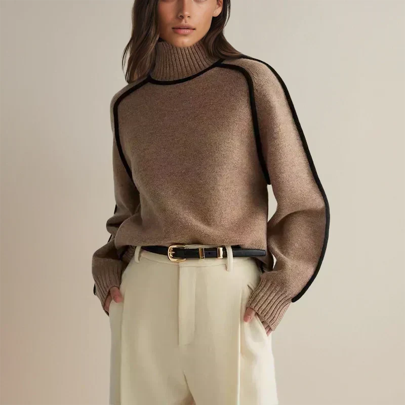 Christel | Cotton-Blend Turtleneck Sweater