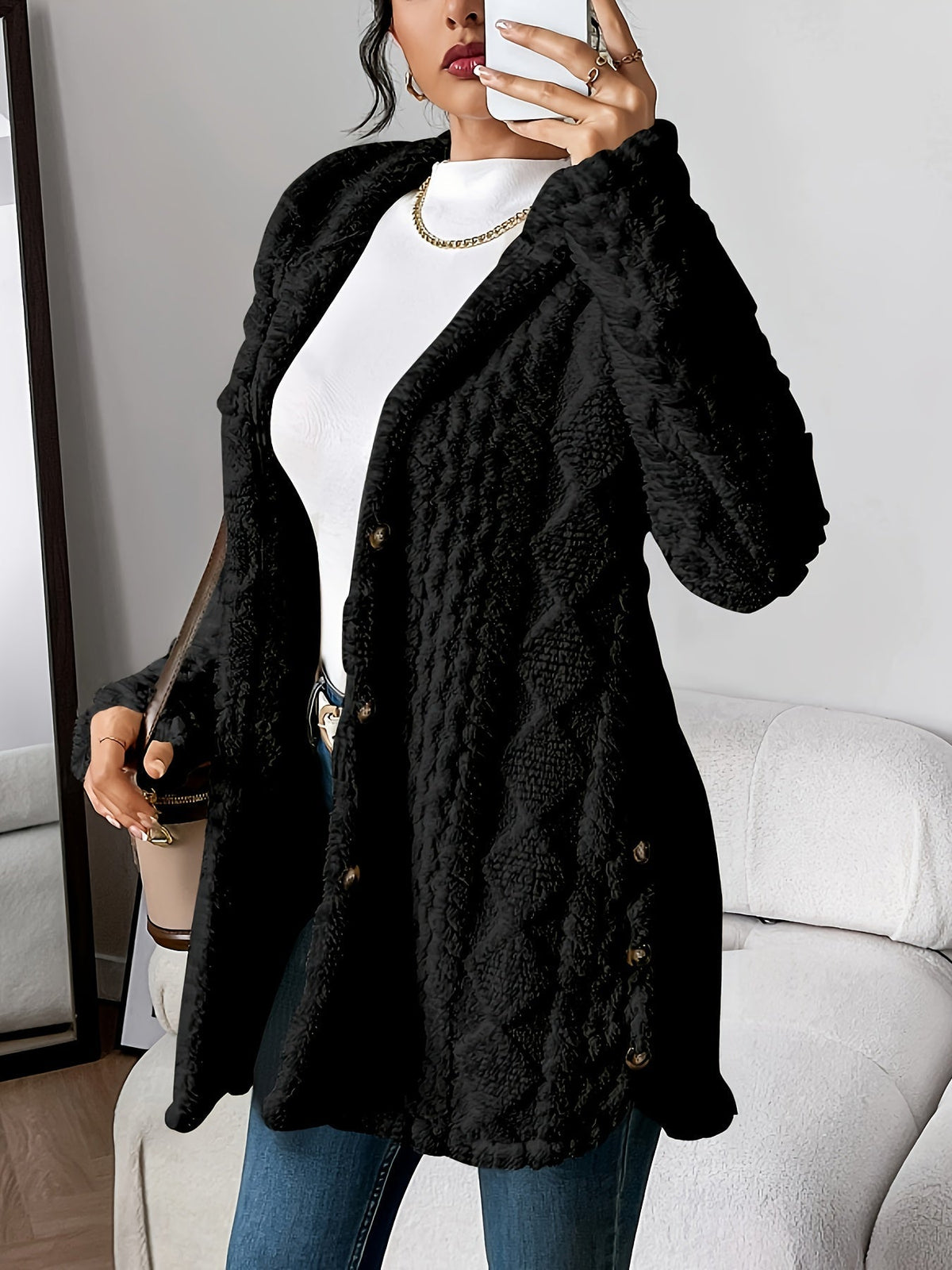 Danielle | Plush Hooded Jacket