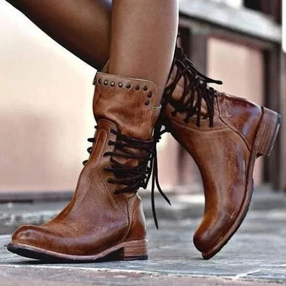 Venetia | Lace-Up Ankle Boots