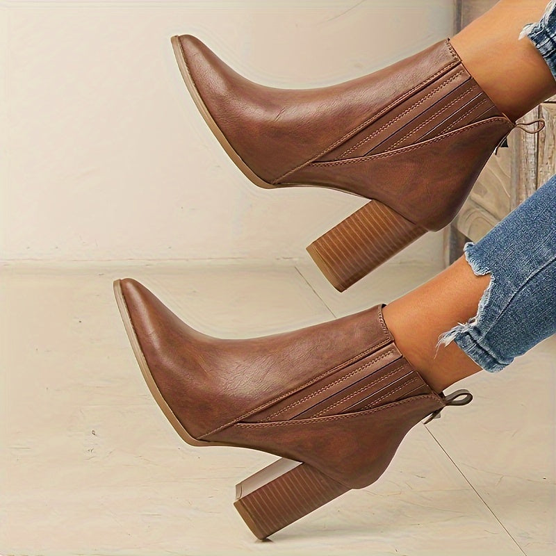 Onora | Pointed Ankle Boots