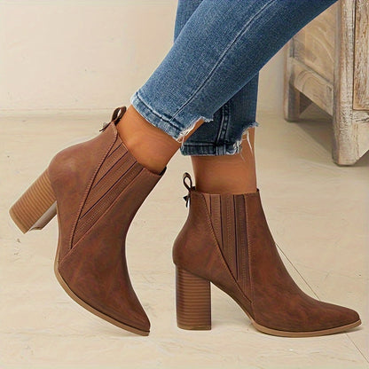 Onora | Pointed Ankle Boots