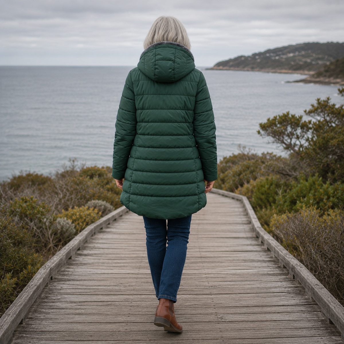 Erin | Hooded Quilted Winter Coat