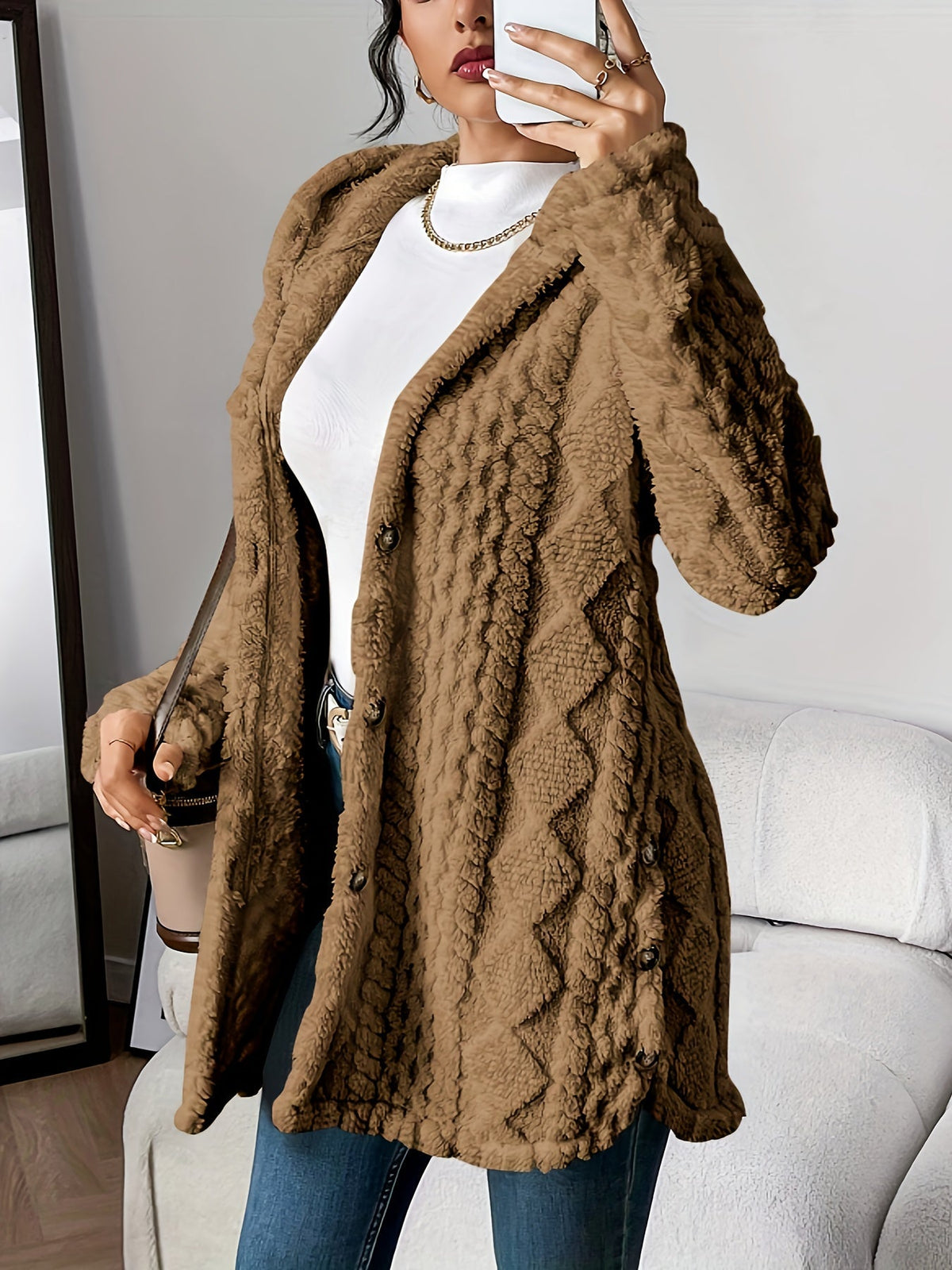 Danielle | Plush Hooded Jacket