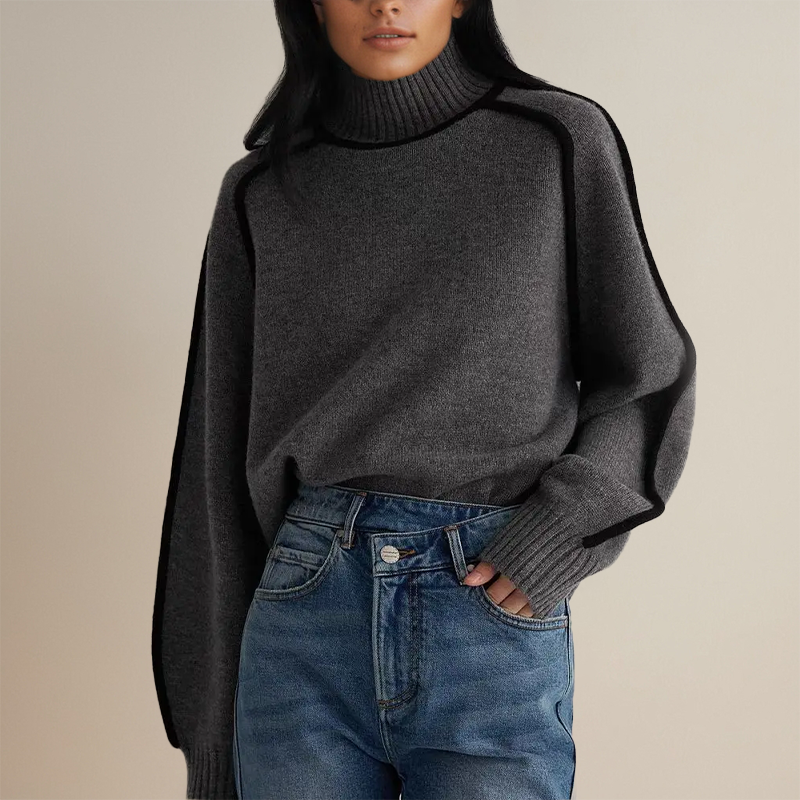 Karin | Ribbed Turtleneck Sweater