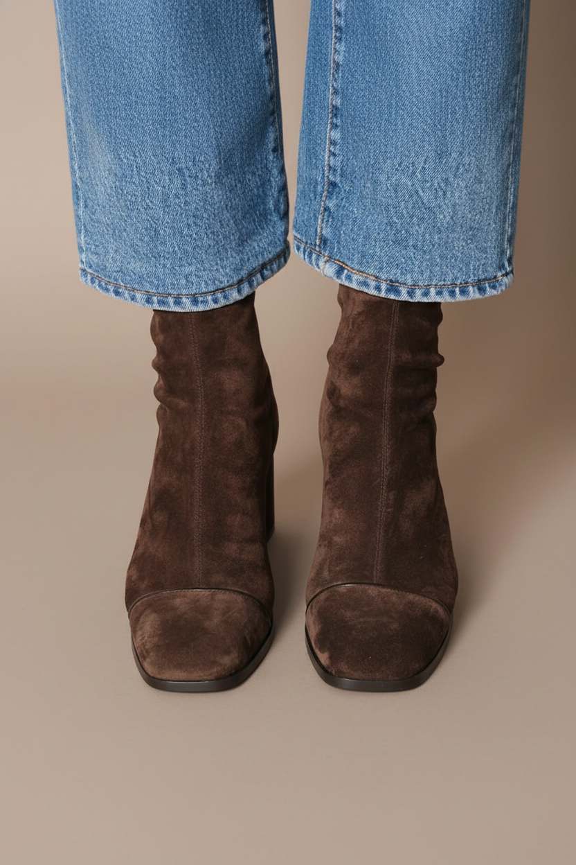 Daria | Square Toe Ankle Boots