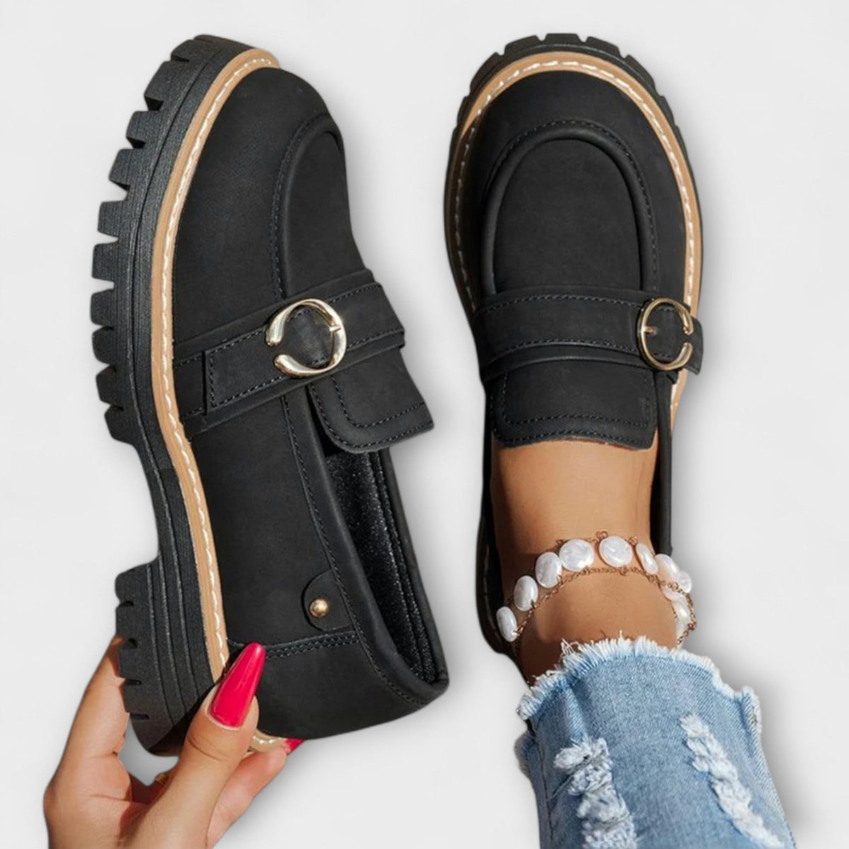 Lora™ | Round Toe Casual Loafers