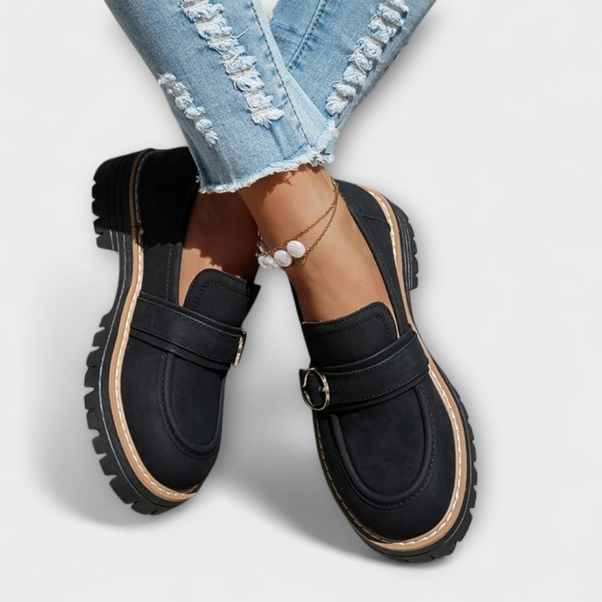 Lora™ | Round Toe Casual Loafers