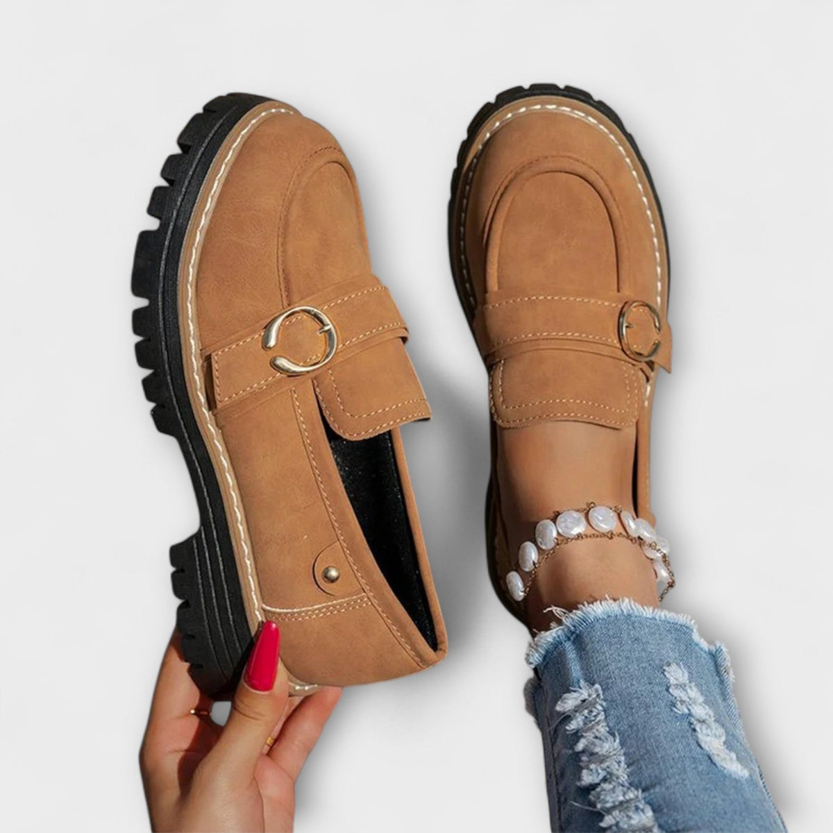 Lora™ | Round Toe Casual Loafers