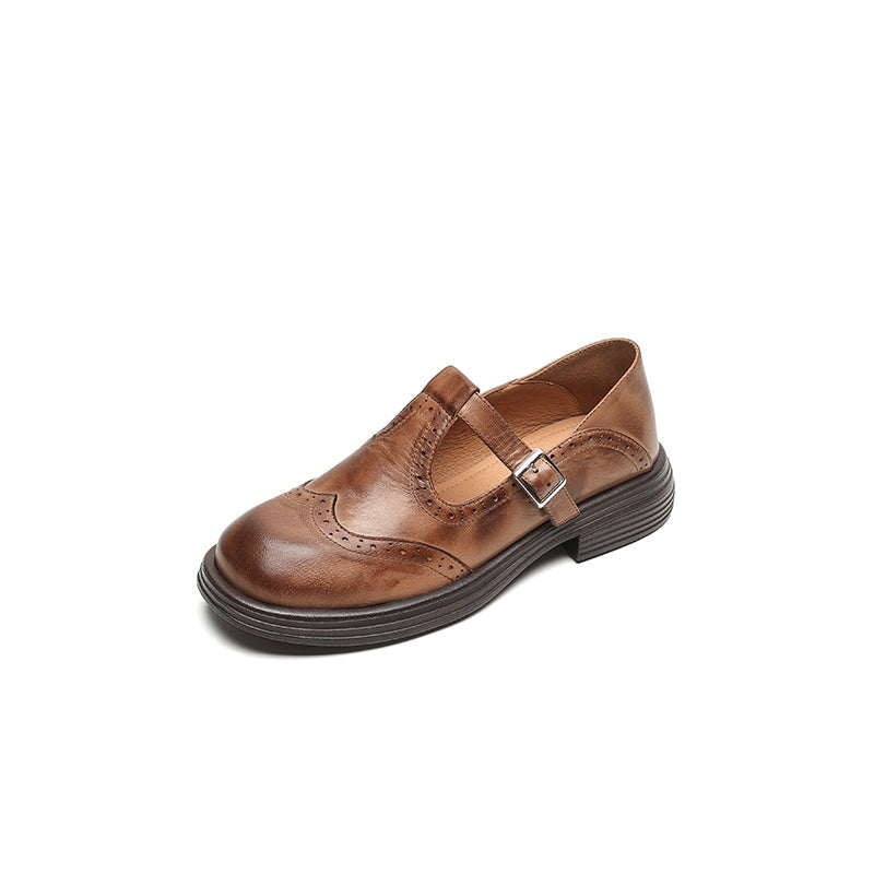 Rachel | Elegant Leather Mary Janes