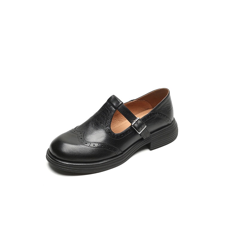 Rachel | Elegant Leather Mary Janes