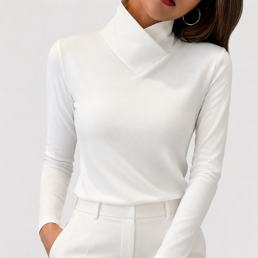 Clair | Elegant Mock-Neck Sweater