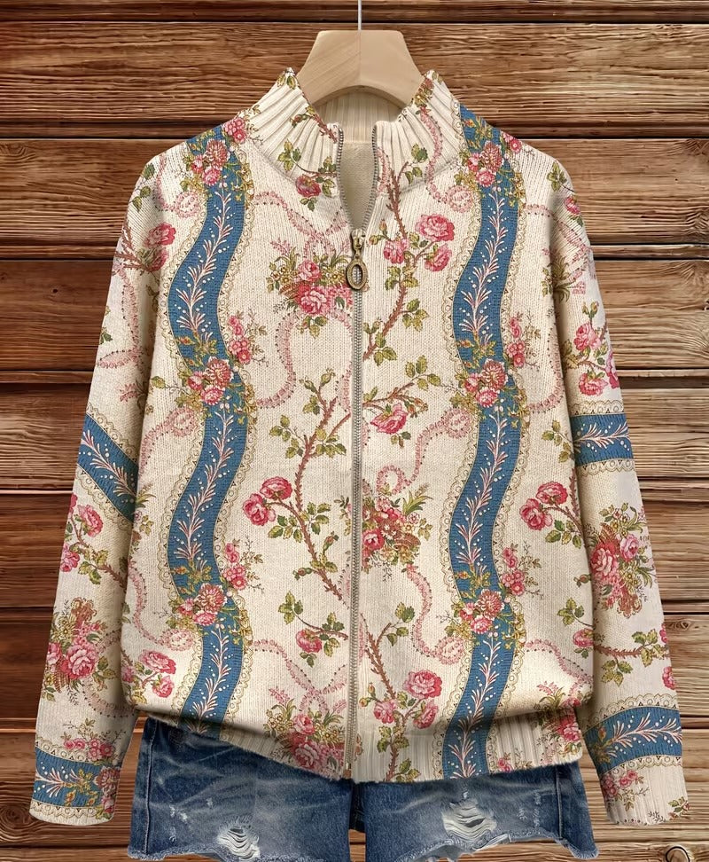 Eulalia | Rose Zip Cardigan