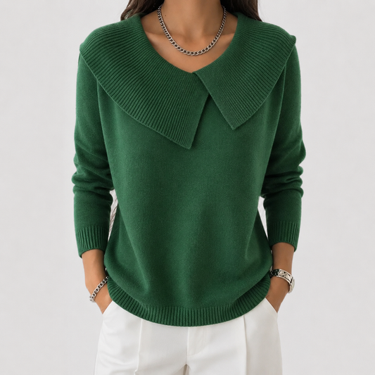 Jennifer | Soft-Collar Knit Sweater