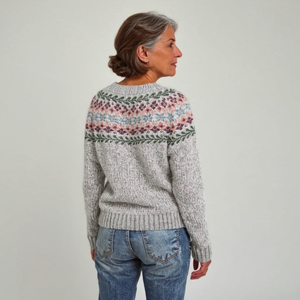 Retro Icelandic Knit Sweater