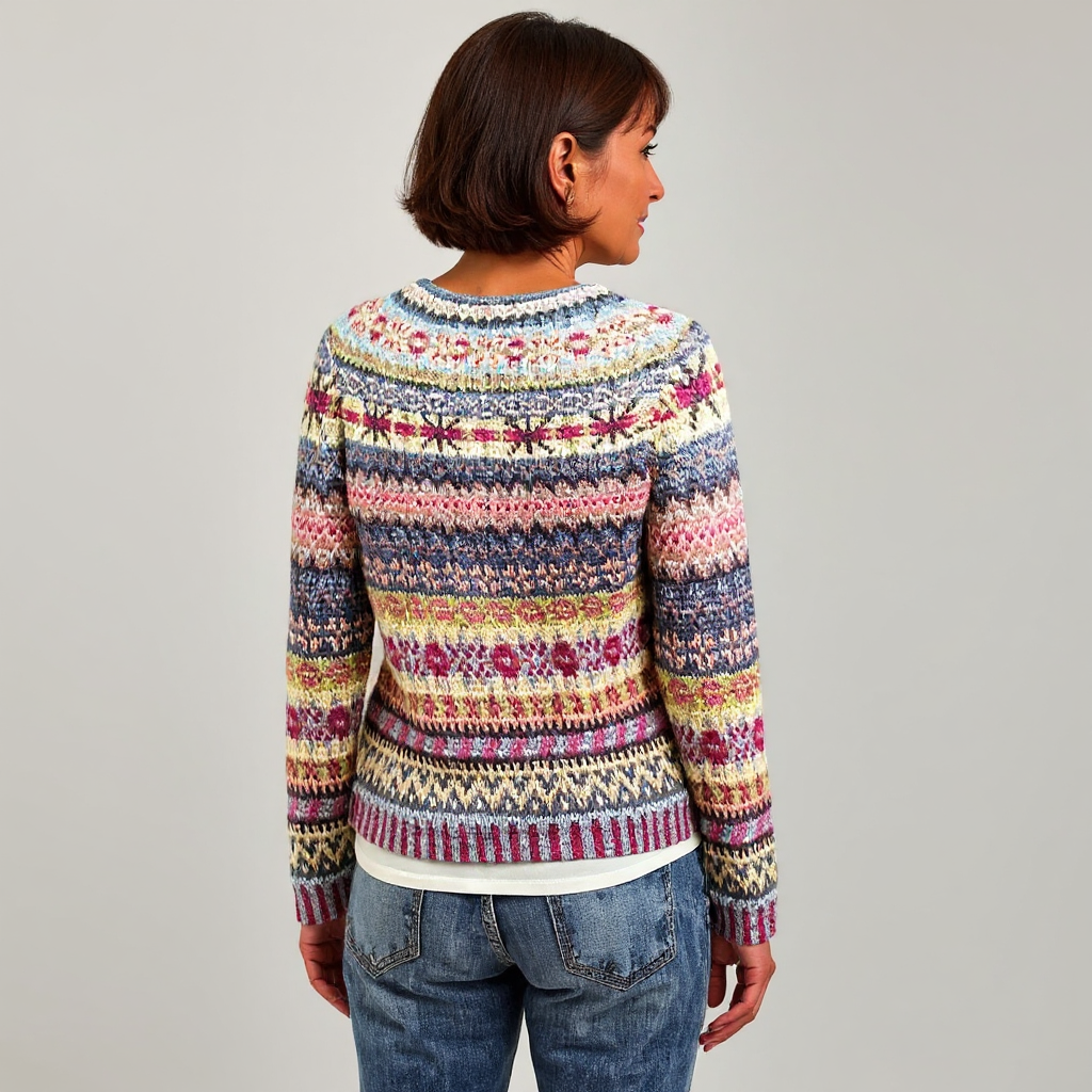 Zoey | Retro Icelandic Knit Sweater